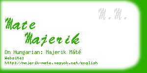 mate majerik business card